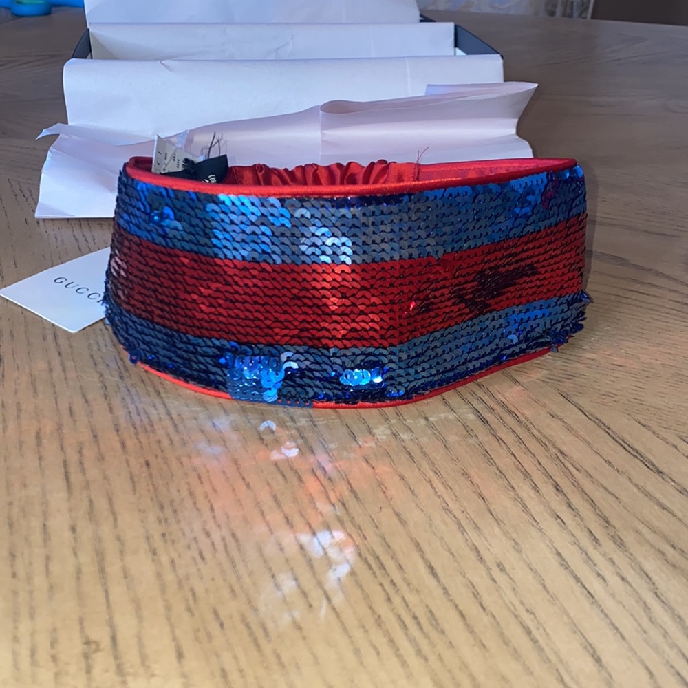 ❤️ Authentic Gucci Sequined Headband - Picture 3 of 6
